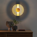 Бра в виде металлического диска Amadis Gold Wall Lamp варинант исполнения - 8 | Loft Concept в Барнауле