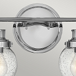 Бра для ванных комнат с прозрачным шарообразным плафоном из стекла с пузырьками на круглом основании Hinkley варинант исполнения - 17 | Loft Concept в Барнауле