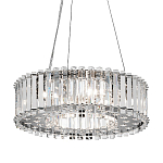 Люстра подвесная круглая с множеством вертикальных прямоугольных кристаллов Kichler варинант исполнения - 1 | Loft Concept в Барнауле