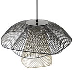 Подвесной светильник Black Grey Mesh Lampshade Hanging Lamp варинант исполнения - 4 | Loft Concept в Барнауле
