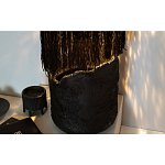 Напольная лампа черная с текстильными элементами "ЯРВИ" варинант исполнения - 7 | Loft Concept в Барнауле