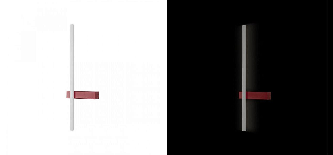 Бра светодиодное Trumpet Tube Red 60 см Бра светодиодное Trumpet Tube Red 60 см - Loft-Concept в Барнауле