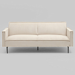 Диван современный вельветовый прямой Worcester Молочный варинант исполнения - 2 | Loft Concept в Барнауле