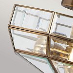 Потолочный светильник шестигранной формы с прозрачными стеклянным плафоном Elstead Lighting варинант исполнения - 4 | Loft Concept в Барнауле