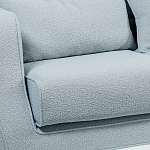 Диван Seldon с мягкими подушками голубое букле варинант исполнения - 5 | Loft Concept в Барнауле