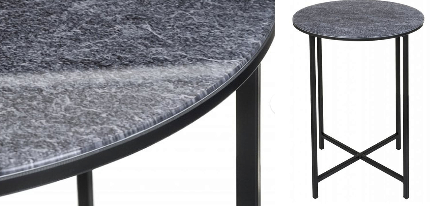Приставной стол Zermatt Side Table round gray Приставной стол Zermatt Side Table round gray - Loft-Concept в Барнауле