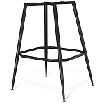 Барный стул со спинкой и подлокотниками на 4-х металлических ножках Douglas Rhombus Синий Велюр варинант исполнения - 5 | Loft Concept в Барнауле