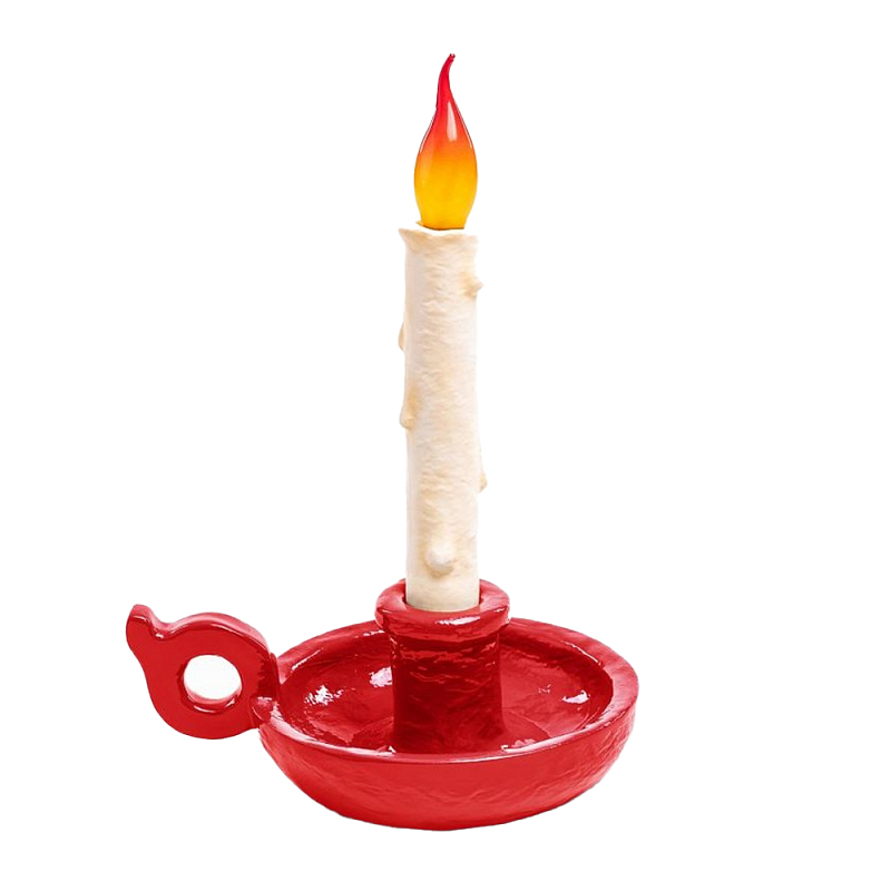 Настольная лампа Seletti Bugia red Белый Красный Настольная лампа Seletti Bugia red Белый Красный в Барнауле | Loft Concept