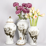 Декоративная ваза с крышкой Flowers in Pots варинант исполнения - 4 | Loft Concept в Барнауле