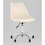Офисный стул на металлическом основании EGGERY Beige пластик варинант исполнения - 1 | Loft Concept в Барнауле