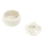 Сахарница из натурального камня Мрамор Белый Stone Sugar Bowls варинант исполнения - 3 | Loft Concept в Барнауле