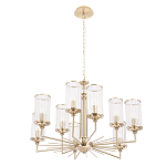 Люстра с 9-ю цилиндрическими стеклянными плафонами Jeanette варинант исполнения - 1 | Loft Concept в Барнауле