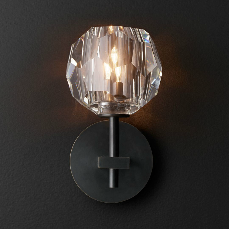 Бра RH Boule de Cristal Single Sconce Black Черный Бра RH Boule de Cristal Single Sconce Black Черный в Барнауле | Loft Concept