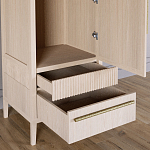 Узкий Шкаф Primo с 2 выдвижными ящиками Светлый дуб варинант исполнения - 5 | Loft Concept в Барнауле