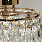 Потолочный светильник круглый с прозрачными подвесками Lunet варинант исполнения - 6 | Loft Concept в Барнауле