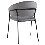 Стул в велюре серого цвета Horizon варинант исполнения - 5 | Loft Concept в Барнауле