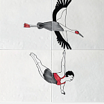 Плитка с узором Аист варинант исполнения - 2 | Loft Concept в Барнауле