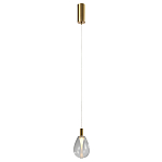 Подвесной светильник со стеклянным плафоном в форме капли NAOMI drop transparent glass варинант исполнения - 2 | Loft Concept в Барнауле