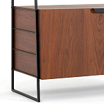 Стеллаж из орехового дерева Olson Rack варинант исполнения - 4 | Loft Concept в Барнауле