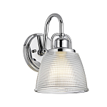 Бра с прозрачным рифленым плафоном в форме колокола Quoizel варинант исполнения - 1 | Loft Concept в Барнауле