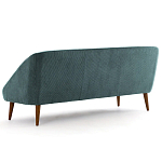 Трехместный диван с обивкой из велюра Belanger Sofa варинант исполнения - 3 | Loft Concept в Барнауле