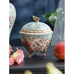 Шкатулка голубого цвета с цветочными орнаментами Blue Garden варинант исполнения - 3 | Loft Concept в Барнауле