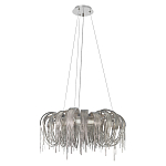 Люстра круглая подвесная с металлическими дугами и длинными цепочками 80 см Atlantis Chain варинант исполнения - 2 | Loft Concept в Барнауле