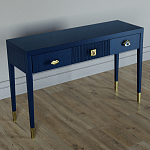 Дизайнерский Письменный стол Elsa Dreams Blue с тремя ящиками варинант исполнения - 3 | Loft Concept в Барнауле