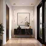 Люстра с белым скрученным плафоном Golden Swirl варинант исполнения - 10 | Loft Concept в Барнауле