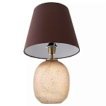 Настольная лампа с тканевым абажуром на овальном основании Lampshade on Oval Base варинант исполнения - 2 | Loft Concept в Барнауле