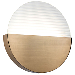 Бра в форме диска Leone Round Wall Lamp Brass варинант исполнения - 1 | Loft Concept в Барнауле
