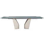 Стол обеденный раскладной со стеклянной столешницей Futuristic Table варинант исполнения - 2 | Loft Concept в Барнауле
