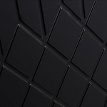 Комод черный округлой формы с рельефным фасадом Black Cut варинант исполнения - 5 | Loft Concept в Барнауле