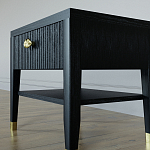 Прикроватная тумбочка с ящиком Elsa Dreams Black варинант исполнения - 3 | Loft Concept в Барнауле