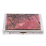 Портсигар с газовой зажигалкой из натурального камня Родонит Stone Cigarettes Cases варинант исполнения - 4 | Loft Concept в Барнауле