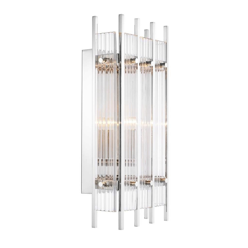 Бра Wall Lamp Sparks S Nickel Никель Прозрачный (Transparent) Бра Wall Lamp Sparks S Nickel Никель Прозрачный (Transparent) в Барнауле | Loft Concept
