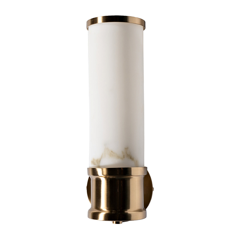Бра цилиндрическое с расцветкой под мрамор Highlighting Золотой Белый в Барнауле | Loft Concept 