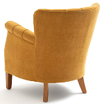 Кресло велюровое на ножках из массива ясеня Jessie Armchair варинант исполнения - 4 | Loft Concept в Барнауле