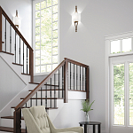 Бра с цилиндрическим тканевым абажуром белого цвета Feiss варинант исполнения - 2 | Loft Concept в Барнауле