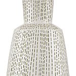 Настольная лампа с корпусом в форме вазы и белым абажуром Lots of Strokes варинант исполнения - 1 | Loft Concept в Барнауле