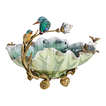 Чаша в виде листка лотоса с птицами Eden Garden варинант исполнения - 4 | Loft Concept в Барнауле