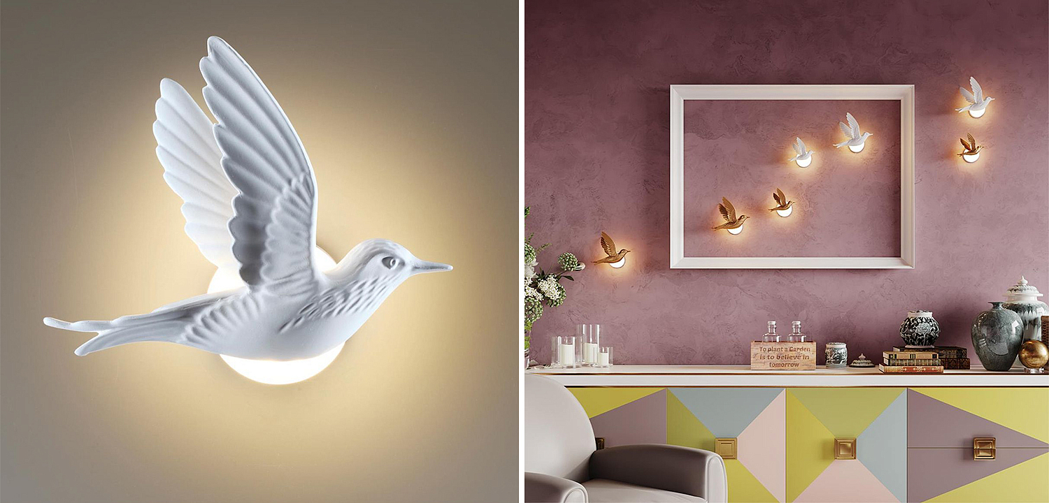 Бра White Bird Wall Lamp Бра White Bird Wall Lamp - Loft-Concept в Барнауле