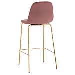 Барный стул на золотистых ножках VENDRAMIN Pink варинант исполнения - 4 | Loft Concept в Барнауле