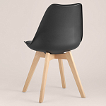 Стул с основой из пластика и мягким сиденьем Arvika Black варинант исполнения - 5 | Loft Concept в Барнауле