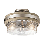 Потолочный светильник с прозрачным стеклянным плафоном с эффектом пузырьков Kichler варинант исполнения - 1 | Loft Concept в Барнауле