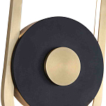 Бра с овальной рамойцвета латунь и черным кругом в центре Midnight Orbit варинант исполнения - 2 | Loft Concept в Барнауле