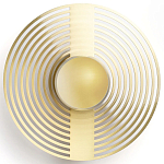 Бра в виде металлического диска Amadis Gold Wall Lamp варинант исполнения - 3 | Loft Concept в Барнауле