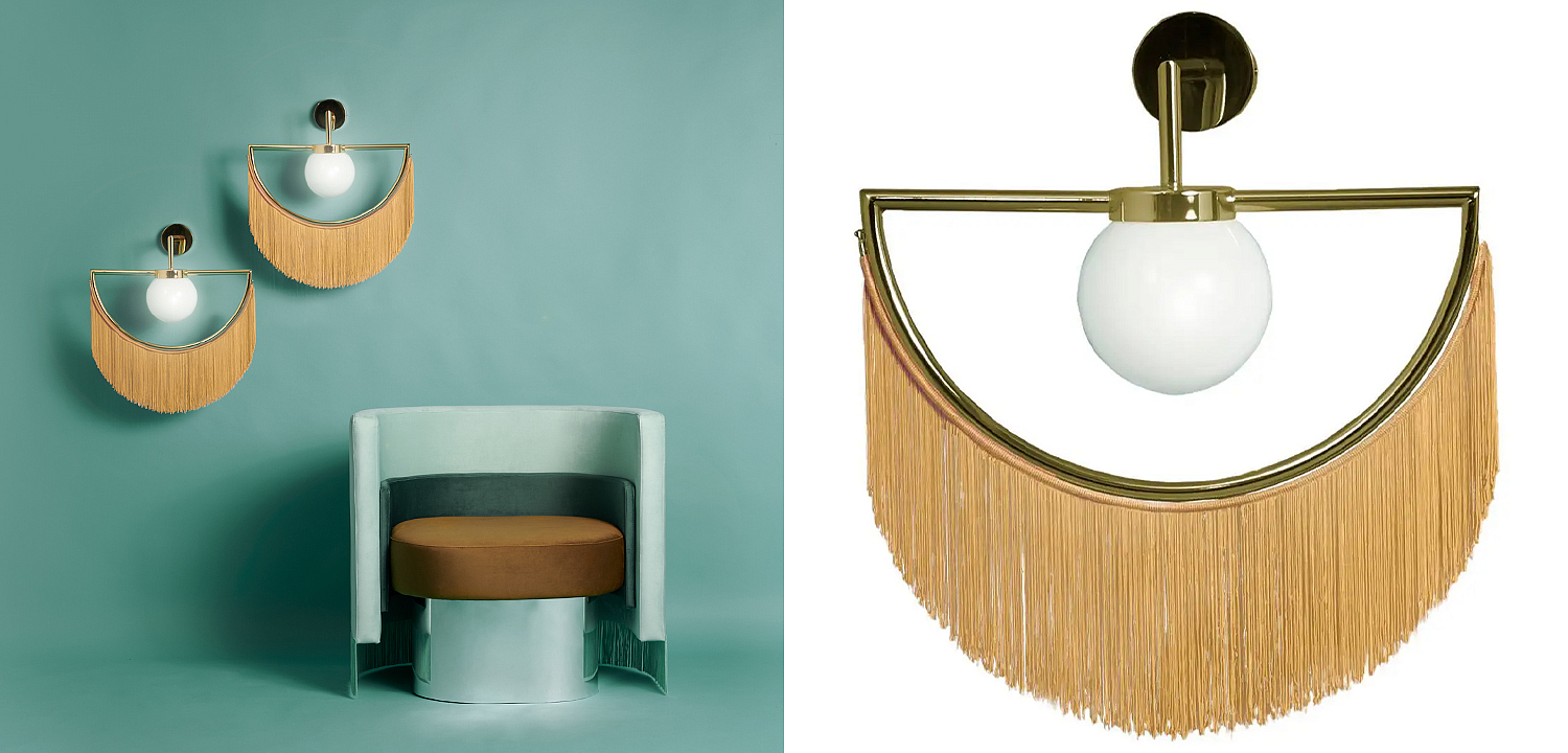 Бра Wink Wall Lamp by Masquespacio for Houtique Goldgelb Бра Wink Wall Lamp by Masquespacio for Houtique Goldgelb - Loft-Concept в Барнауле