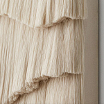 Светло-Бежевое Панно из нитей White Landscape Wall Hanging варинант исполнения - 3 | Loft Concept в Барнауле