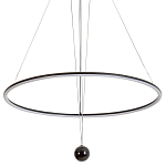 Светодиодная люстра Black LED Circle and Ball Lamp варинант исполнения - 1 | Loft Concept в Барнауле